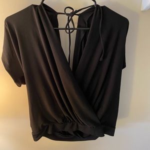 Name your price- front and back open black top